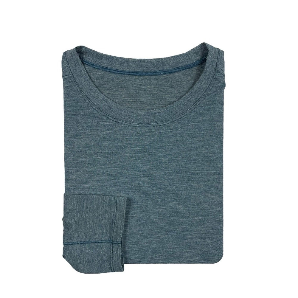 Lululemon Mens Blue Performance Long Sleeve T Shirt Size Large Activewear